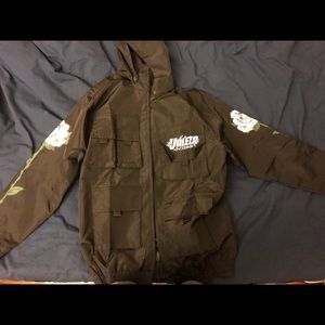 black sleek anime utility jacket